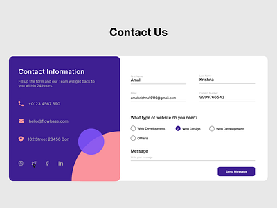 Contact Us contact contactpage contactus contactuspage dailyui dailyui28 design designing dribbble figma settings ui uiux uiuxdesign uiuxdesigner ux