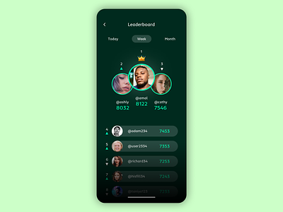 Leaderboard board branding dailyui dailyui19 designing dribbble figma gameresult games gamescore gaming graphic design leaderboard leadership leadershipboard logo scoring ui uiux ux