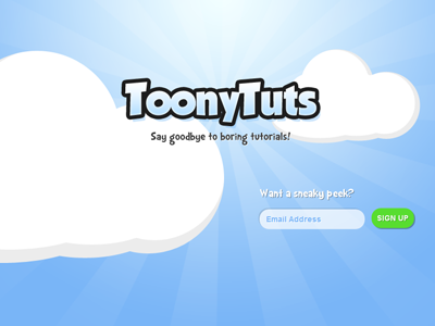 ToonyTuts Coming Soon animation coming soon css3 live toonytuts website