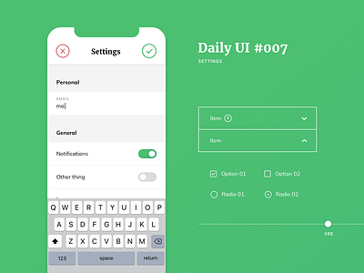 Daily UI #007 daily daily ui resources settings settings page ux ux ui