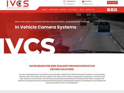 Vehicle camera system website design divi ui ux wix wordpress