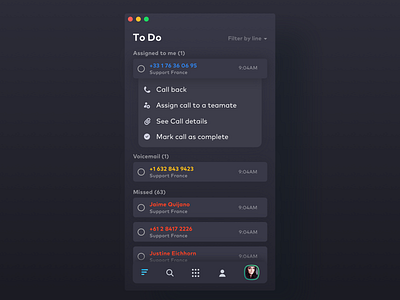 Dark mode for desktop phone