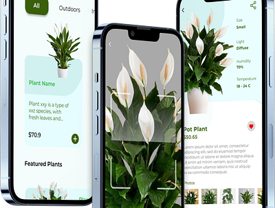 Plant app app branding design graphic design illustration logo typography ui ux vector