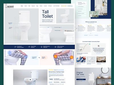 E-commerce Website b2c bathroom bowl buy now e-commerce ecommerce homepage landing page shop store toilet toilets ui ux web web design web-design webdesign website
