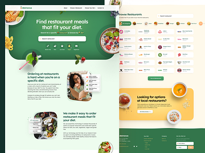 DietMenus — FoodTech startup homepage
