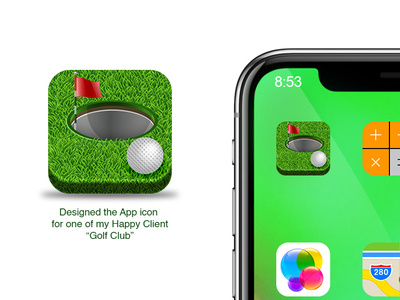 Golf game App icon android app game icon icon app ios vetor