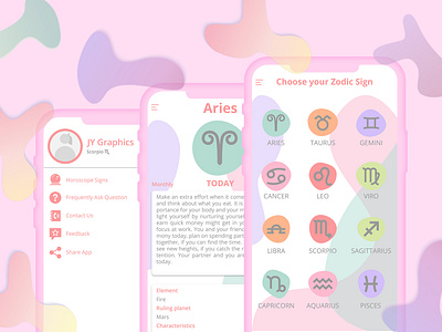 Horoscope App User Interface UI UX