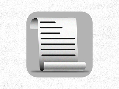 Paper App icon appicon icon illustration illustration design minimal vector