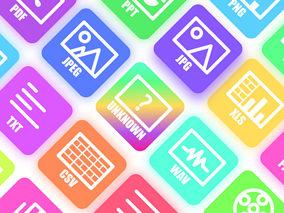 colorful icon set