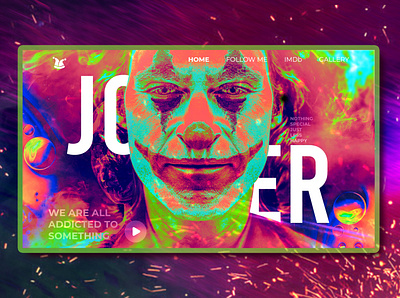 Joker adobephotoshop adobexd art artwork joker uidesign uiux web webdeisgn website website builder website concept website ui