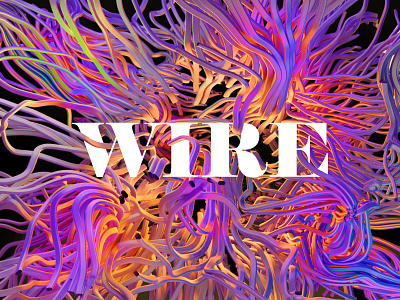 Wire blender blender3d brand design branding cycle gradient identity logo logotype minimal motion type art typography