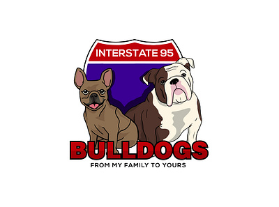 Interstate Bull Dog Logo Design 2d 3d animation banner branding graphic design illustration logo mascot minimalist