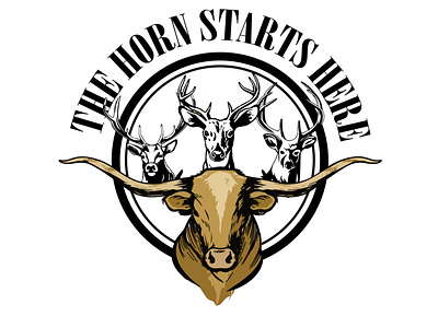 The Horn Starts Here Logo Design