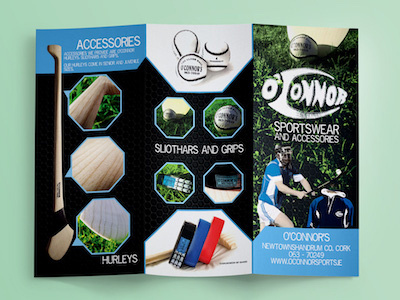 O'Connor Sports - Brochure branding brochure design graphic design product photography
