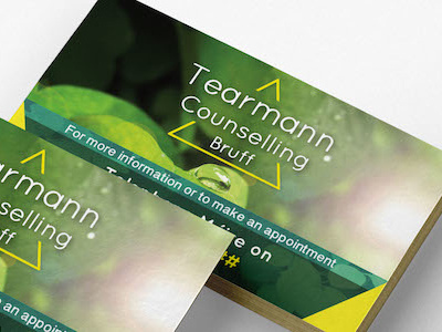 Tearmann Counselling - Business Card branding business card logo design photography