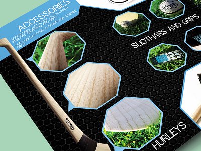 O'Connor Sports - Brochure - Inside branding brochure design close up graphic design product photography