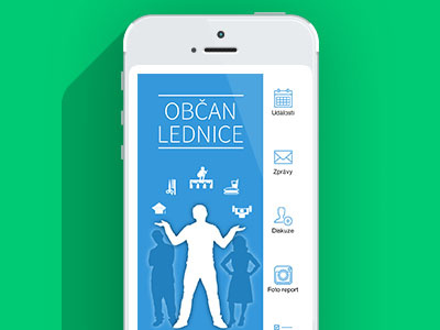 Občan Lednice app design lednice obcan