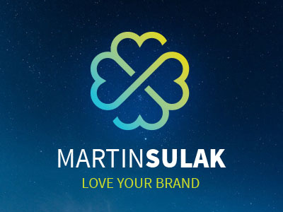 Personal logo clover infinity logo logotype love luck martinsulak personal sulak