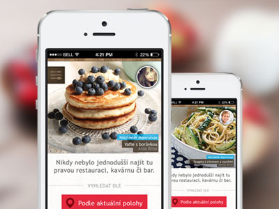 Food app design app design food iphone location menu navigation restaurant