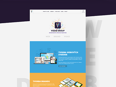 Vizzio Group - Branding & Digital Agency #2 business card colorful design digital agency ui ux vizzio vizzio group webdesign webdesigner