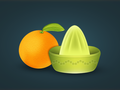 Social Juicer green icon juicer leaf orange social