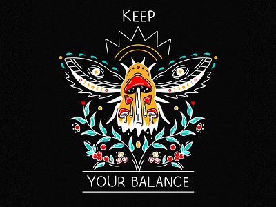 Keep your balance animals art bee book illustration design digital digital art forest illustration illustrator magic nature postcard print vector vector art