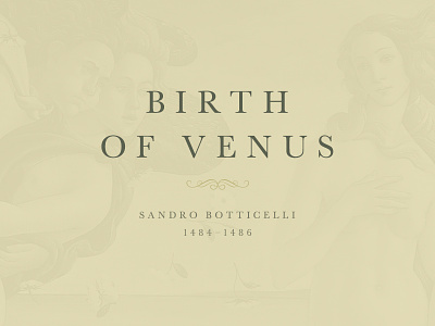 Art Masterpieces: Botticelli's Birth of Venus