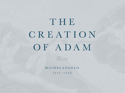 Art Masterpieces: Michelangelo's Creation of Adam art clean italian italy painting renaissance