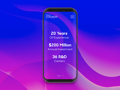 Samsung Catalyst Fund: Promotional Concept #1 abstract concept galaxy galaxy s8 gradient promo promotional samsung ui ux web