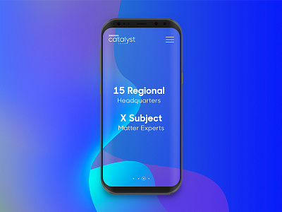 Samsung Catalyst Fund: Promotional Concept #2 abstract concept galaxy galaxy s8 gradient promo promotional samsung ui ux web