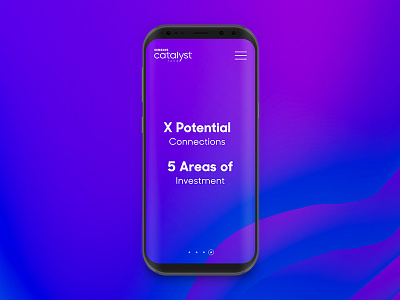 Samsung Catalyst Fund: Promotional Concept #3 abstract concept galaxy galaxy s8 gradient promo promotional samsung ui ux web