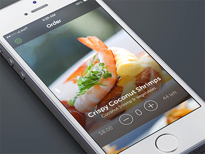 Ordr Screen - Scrolling after animation effects freebie ios iphone mobile mockup motion parallax scroll scrolling
