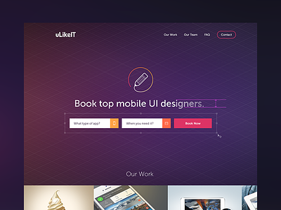 Booking tool preview cover designers header landing page pavel site tool ulikeit web zeifart