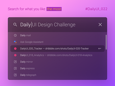 DailyUI_022_Search challenge daily daily 022 daily 100 challenge daily ui 022 dailyui dailyui 022 interface search bar search box search engine search results searching ui