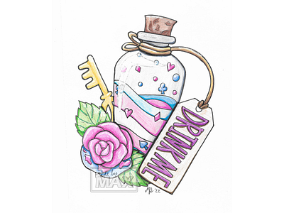 Transgender Wonderland Potion Bottle art creative design drawing hand drawn illustration lgbtq pride transgender