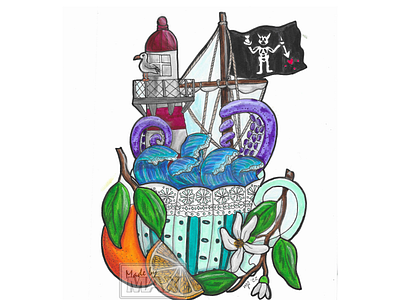 Cup of Pirates - Our Flag means Death Fan Art art creative design drawing fan art hand drawn illustration lgbtq pirates references