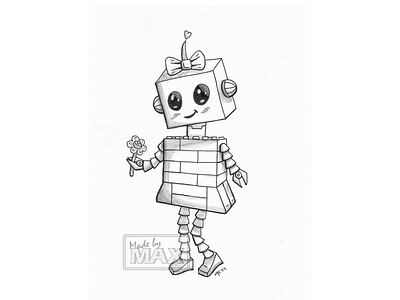 Robot Tattoo Concept Art