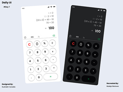 A calculator app