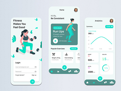 A Fitness App UI