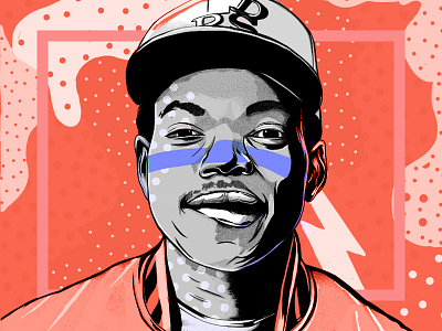 Chance Illustration acid rap art chance the rapper chicago coloring book hip hop illustration music portrait
