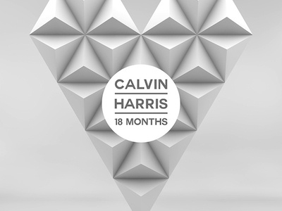 Calvin Harris - 18 Months Poster 18 months calvin harris cinema 4d illustrator photoshop