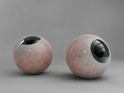 Eyeballs 3d character modeling cinema 4d