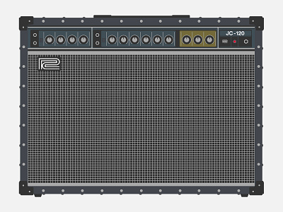 JC-120 amp flat icon illustrator logic pro music recording roland