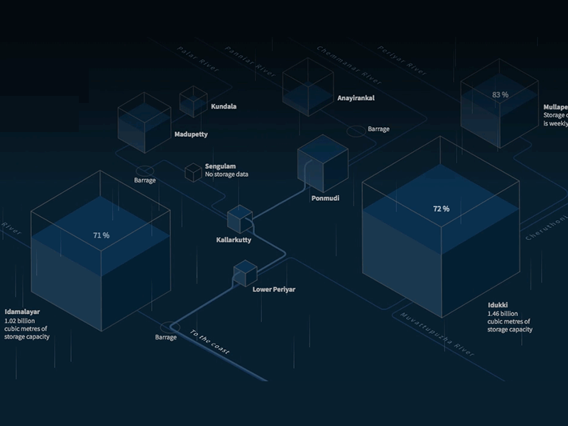 Floods in Kerala datavisualisation dataviz microinteraction motion graphics uix