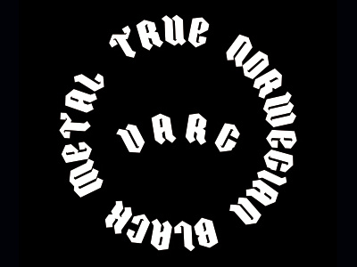 Varg black circle community fraktur gothic logo metal