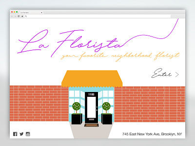 Day 003: Landing Page business company florist landing page ui visual design web website