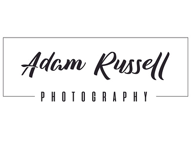 Adam Russell Photography Logo branding design graphic design logo typography vector