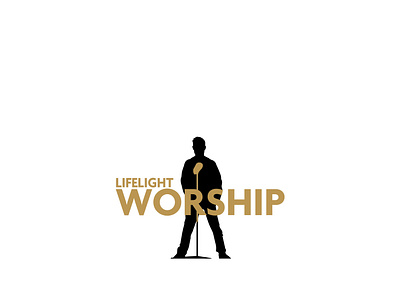 Lifelight Worship Logo branding design graphic design illustration logo typography vector