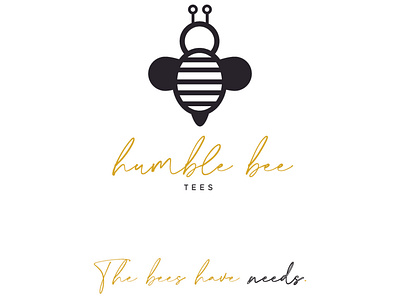 Humble Bee Logo 2 branding design graphic design illustration logo typography vector