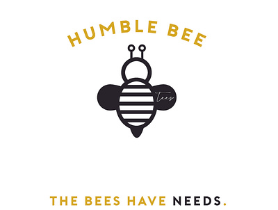 Humble Bee Logo 3 branding design graphic design illustration logo typography vector